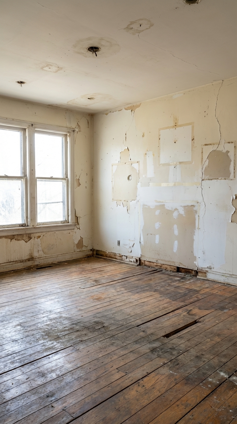 Before renovation — empty room