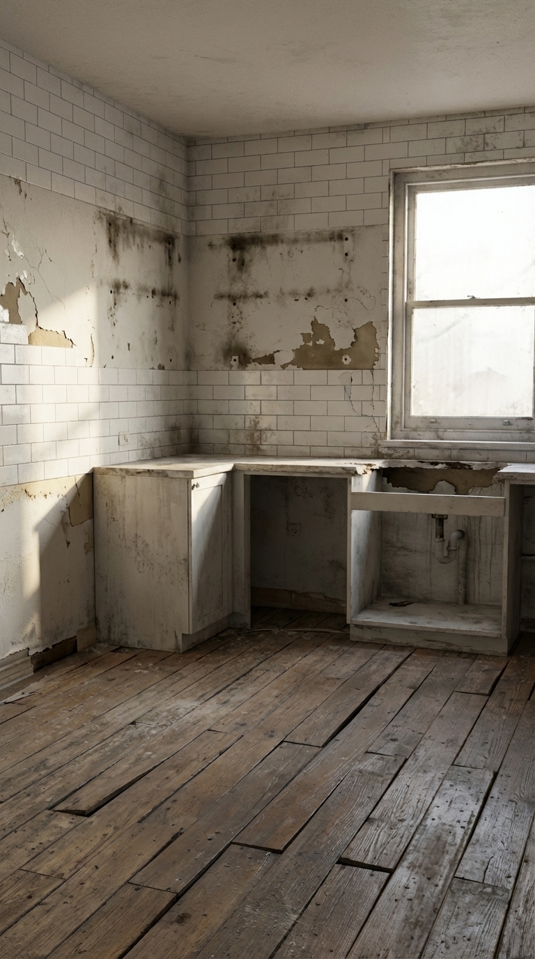 Before renovation — empty room