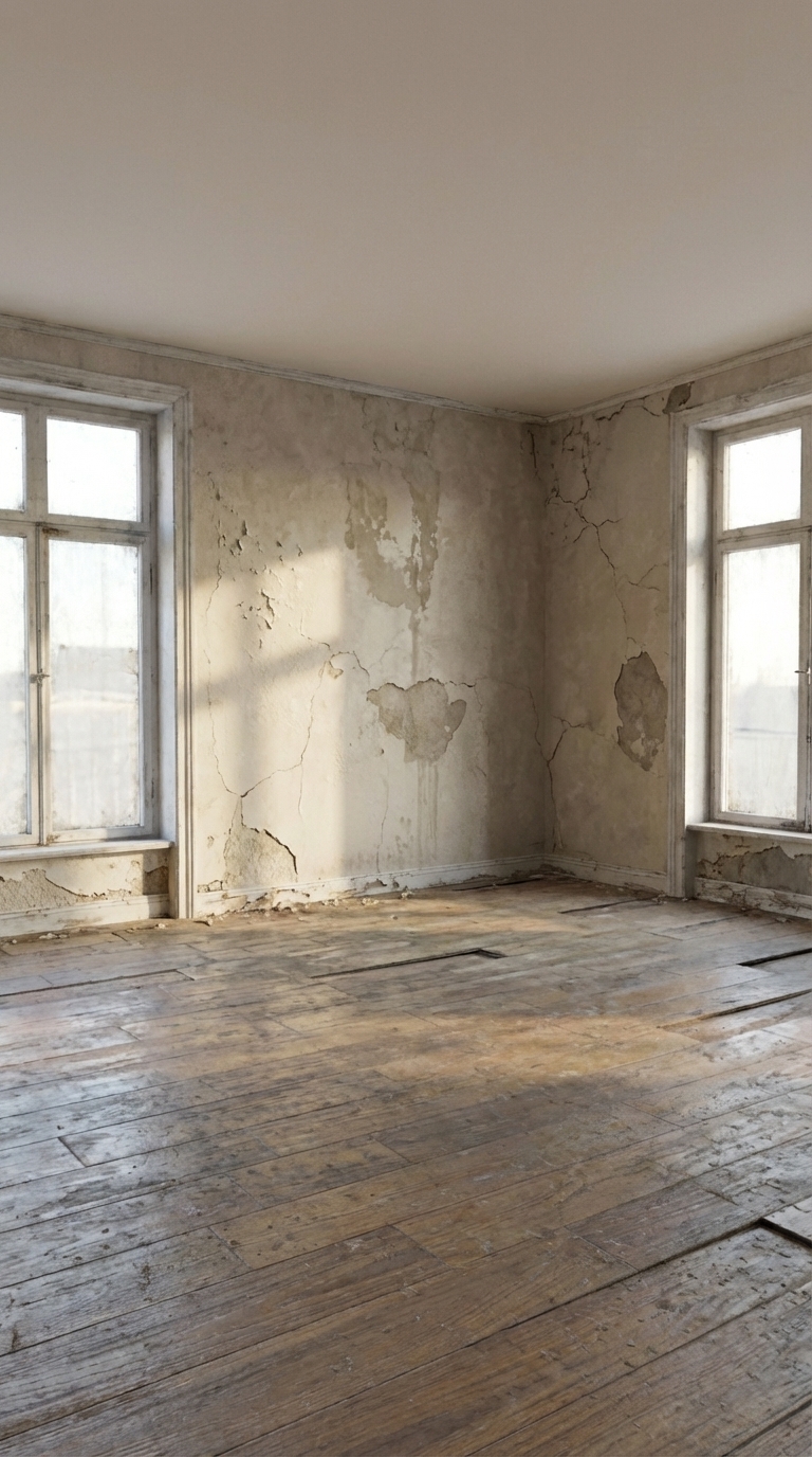 Before renovation — empty room
