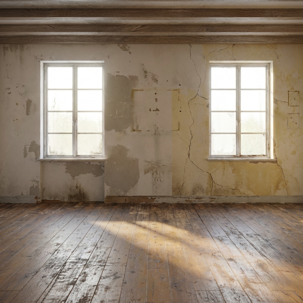 Before renovation — empty room