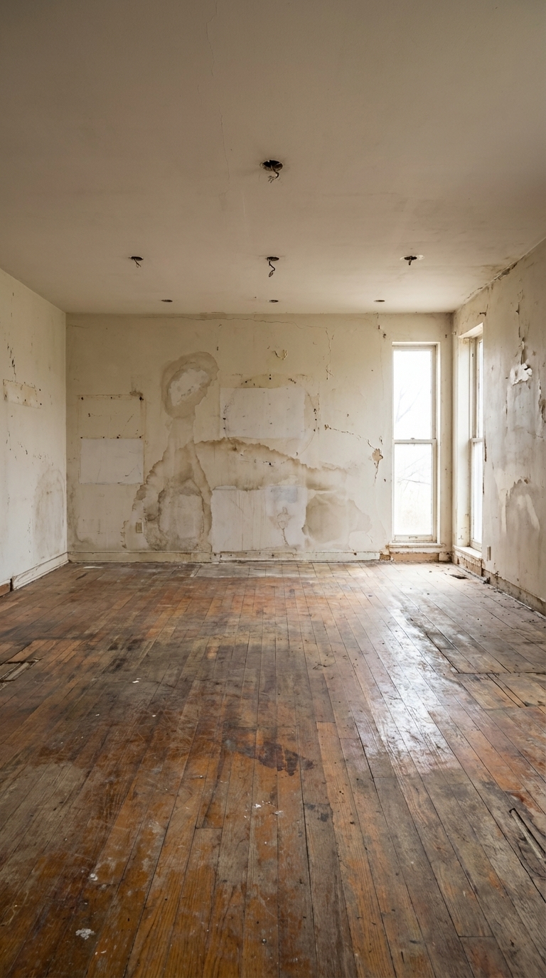 Before renovation — empty room