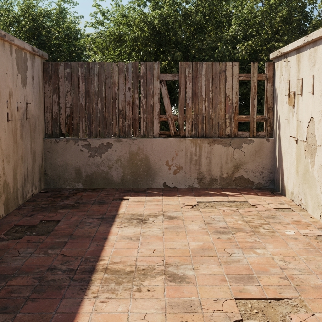 Before renovation — empty room