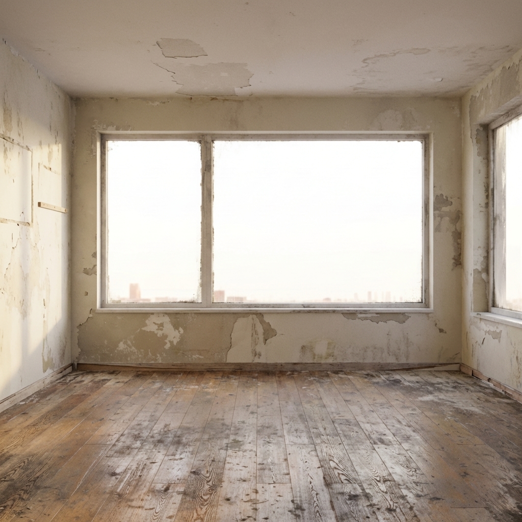 Before renovation — empty room