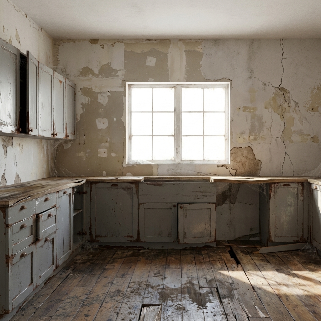 Before renovation — empty room
