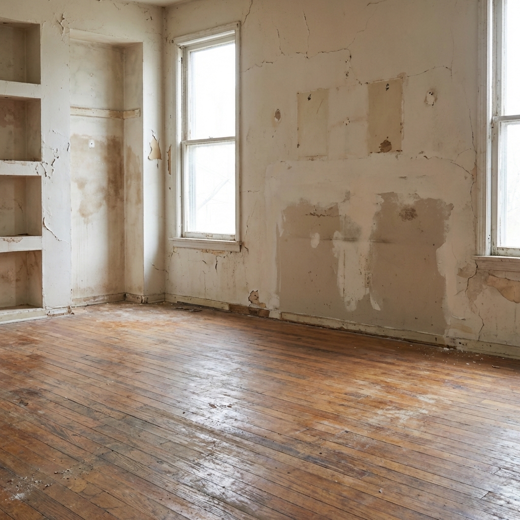 Before renovation — empty room