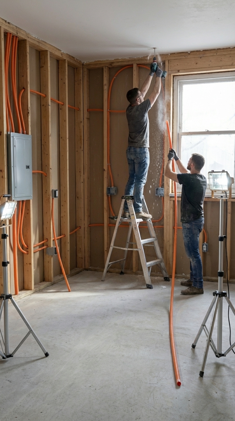 Structural framing and rough-in
