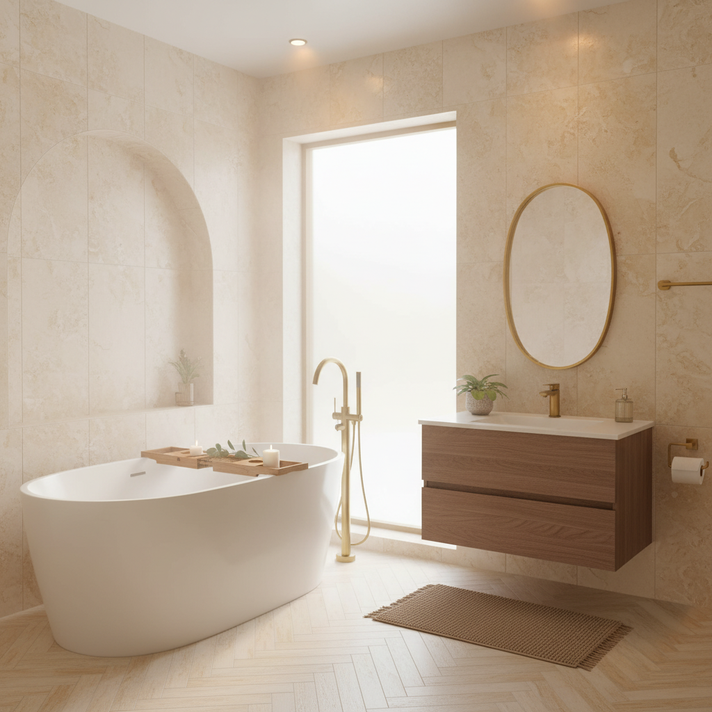 Bathroom Decorating Ideas: Pictures of a Complete Organic Spa Transformation