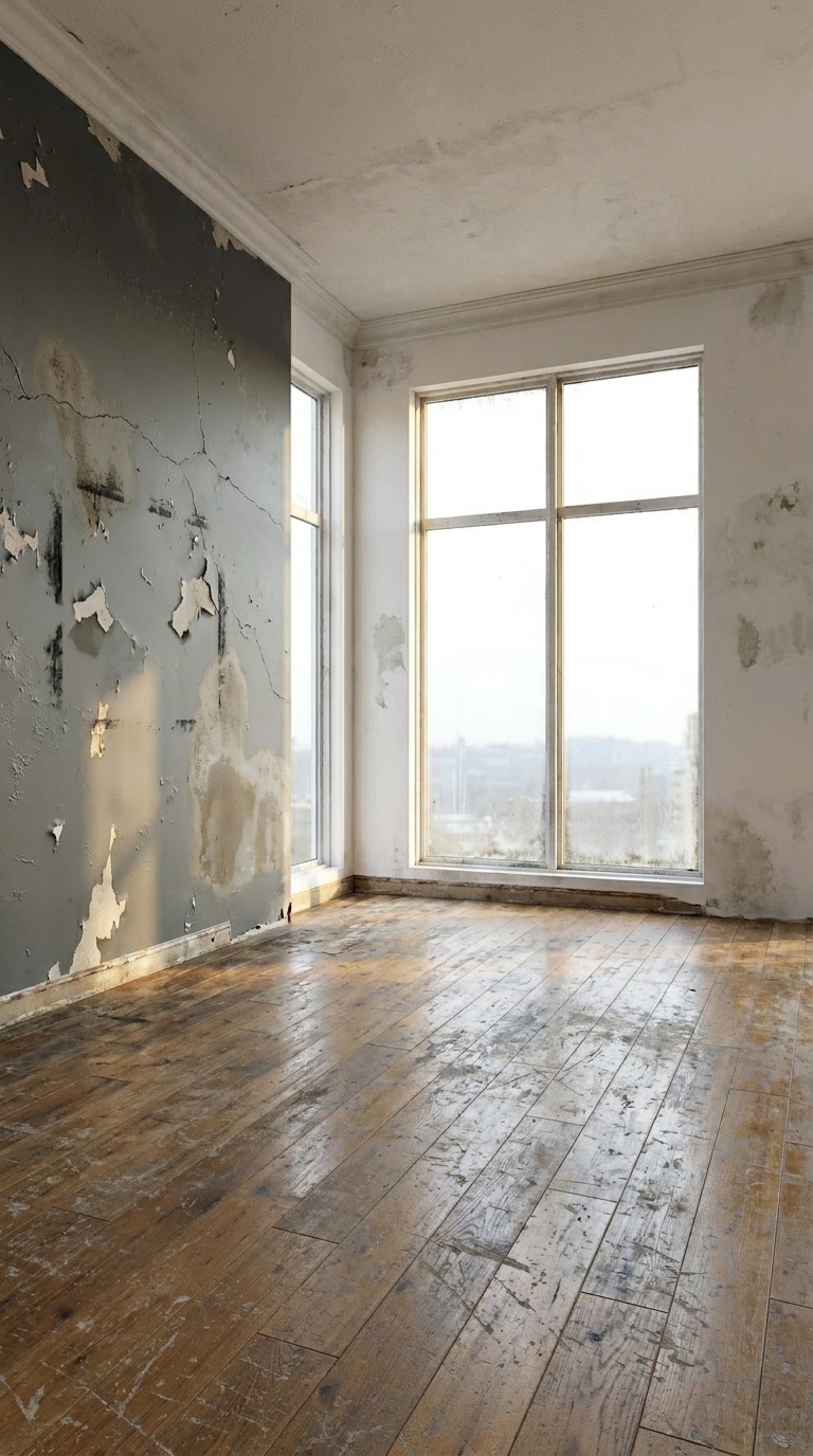 Before renovation — empty room
