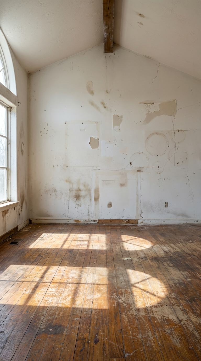 Before renovation — empty room