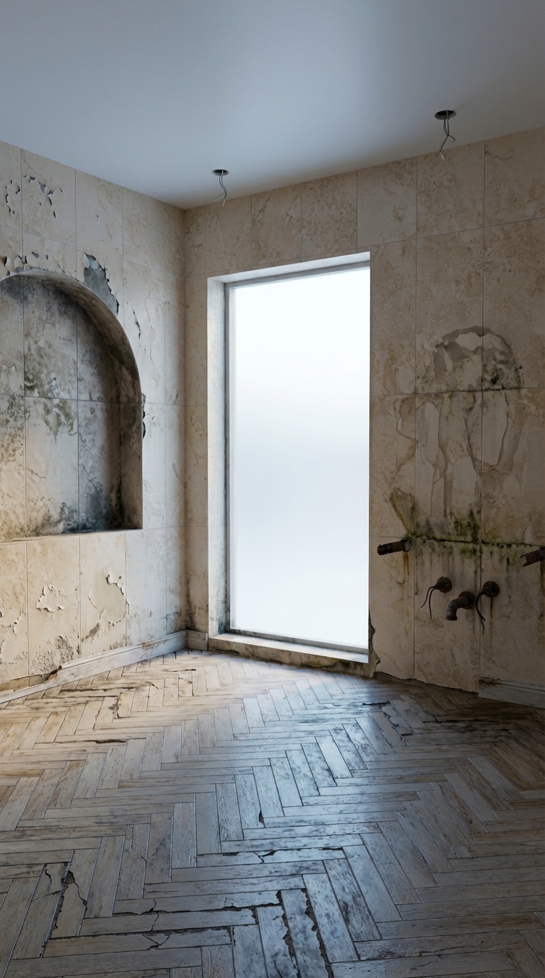 Before renovation — empty room