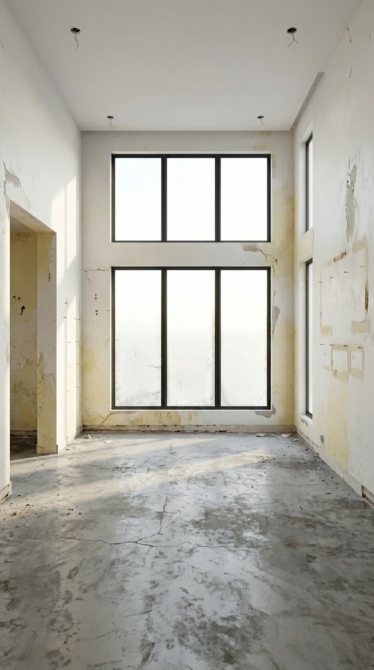 Before renovation — empty room