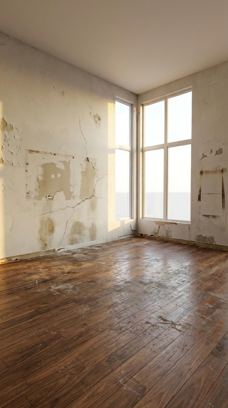Before renovation — empty room