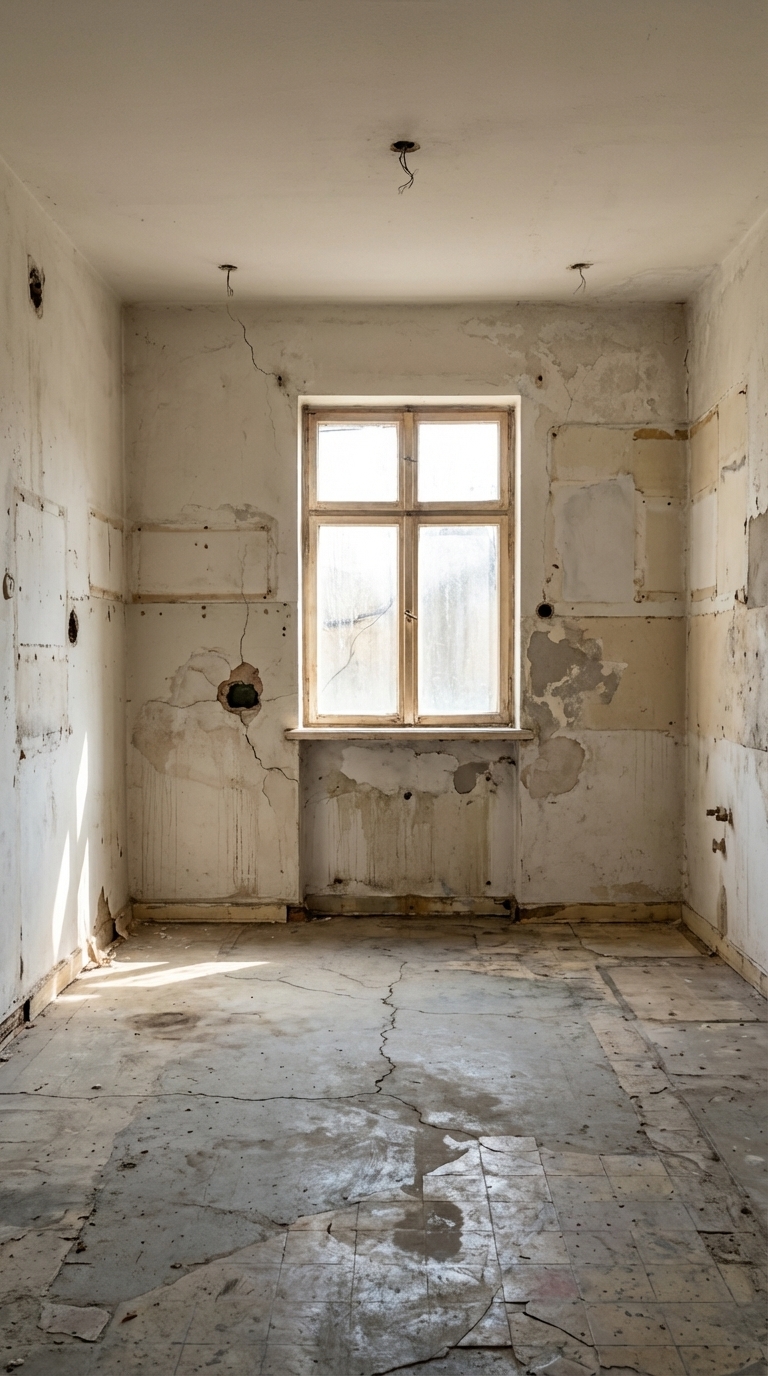 Before renovation — empty room