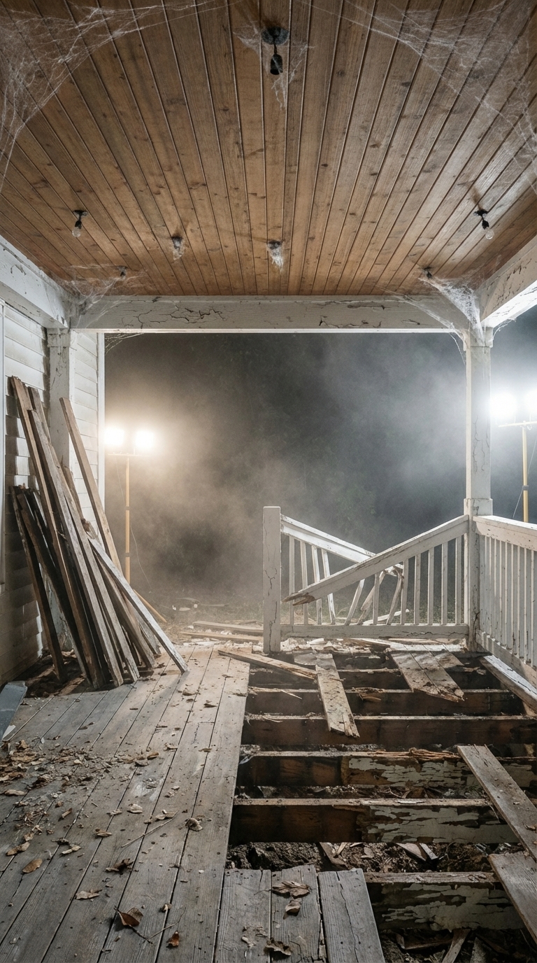 Demolition phase in progress