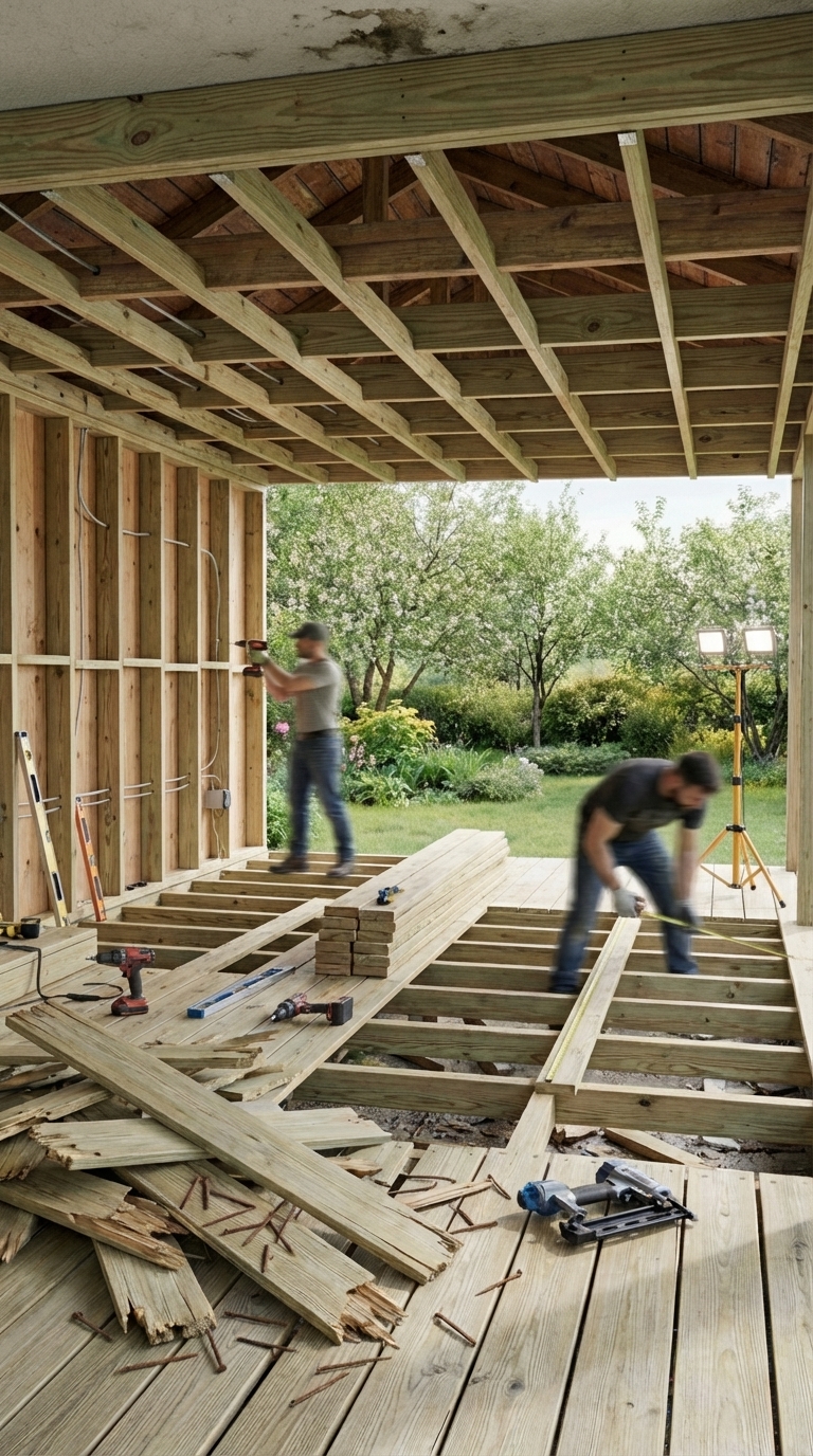 Structural framing and rough-in