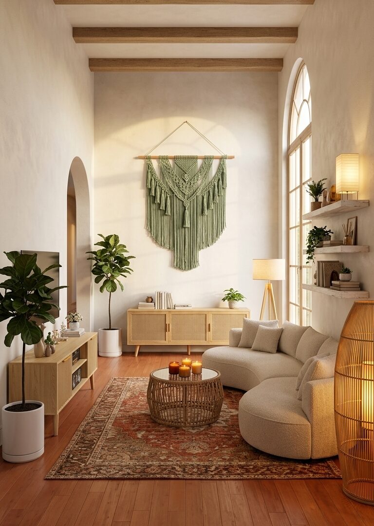 Boho Living Room Decor Ideas: $3,129 Transformation Revealed