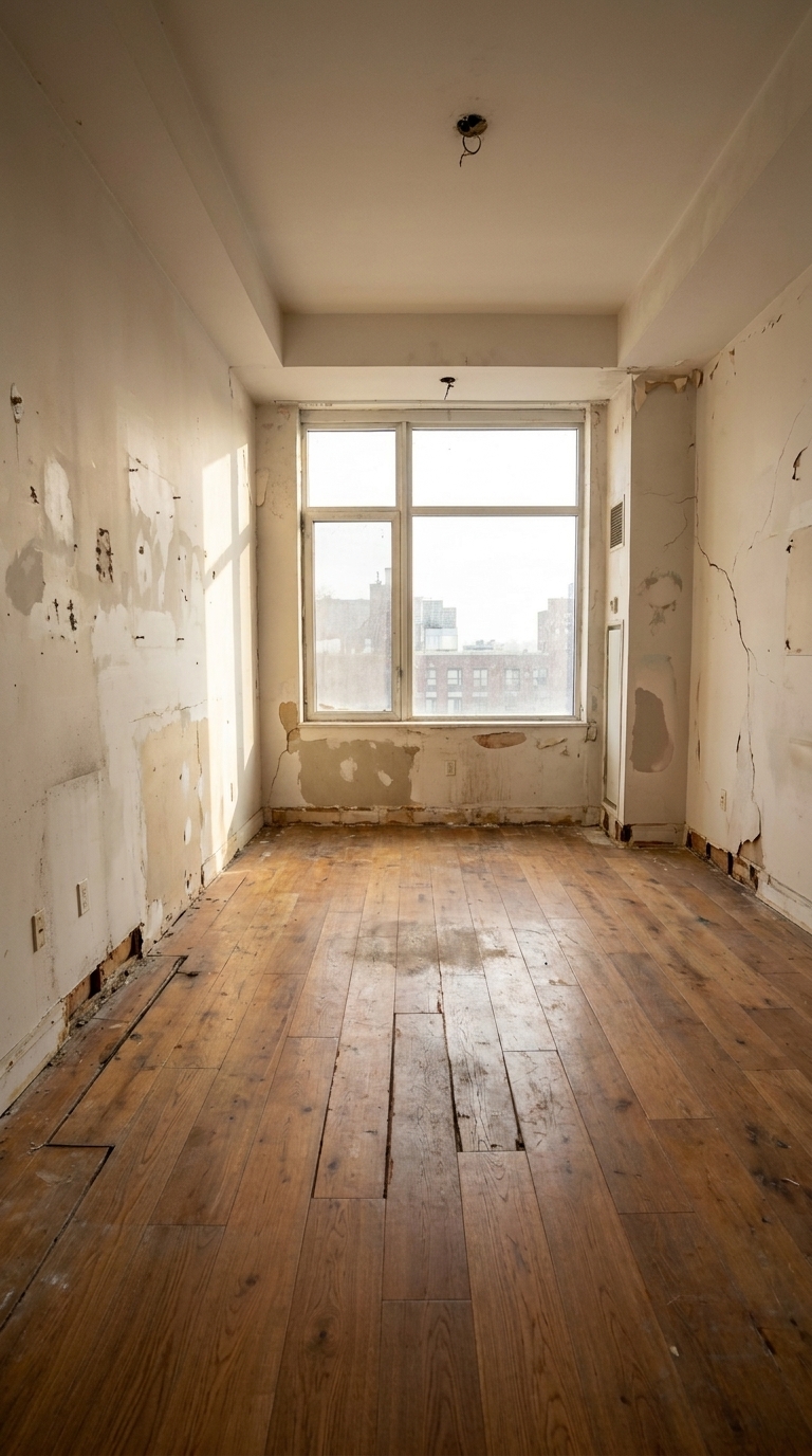 Before renovation — empty room