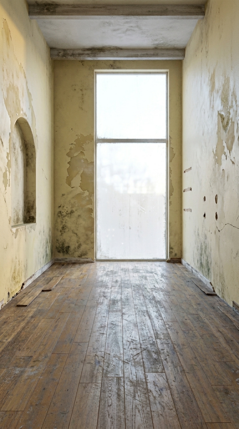 Before renovation — empty room