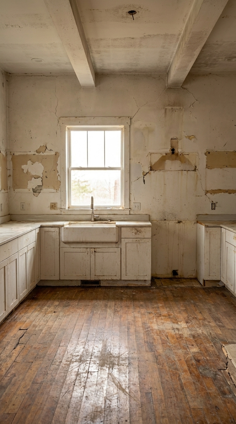Before renovation — empty room