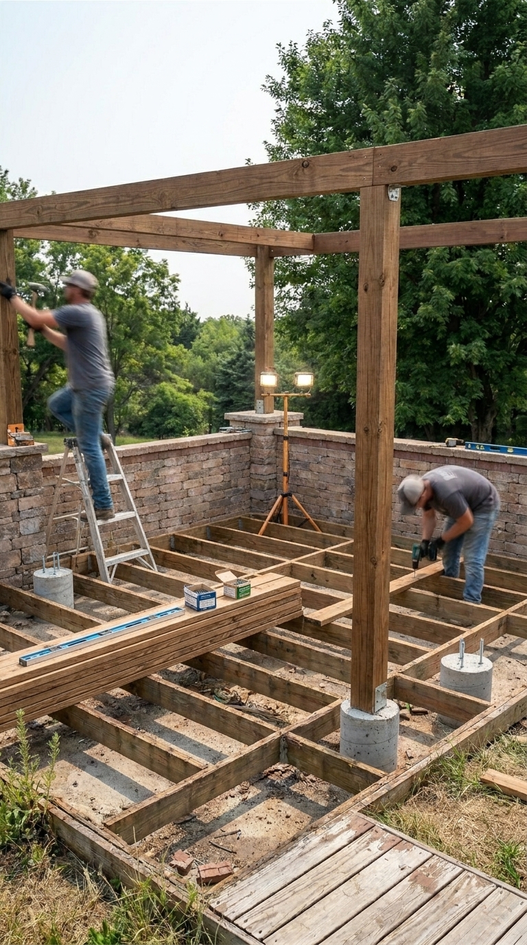 Structural framing and rough-in