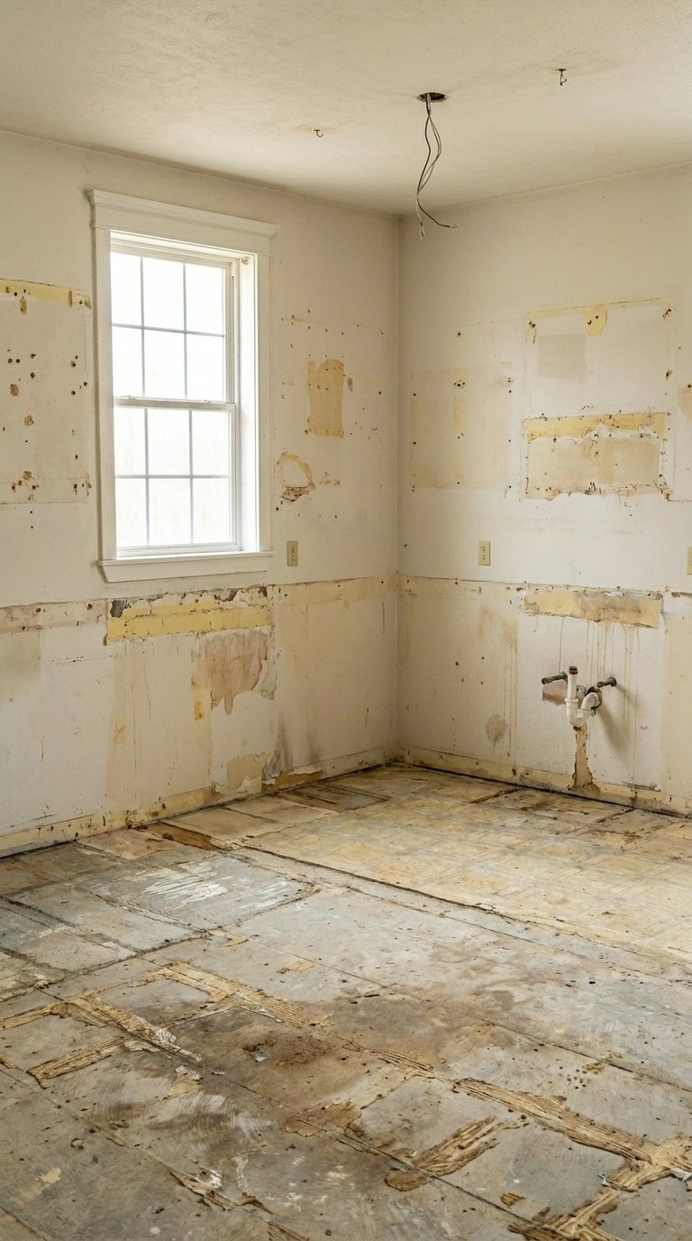 easy diy kitchen backsplash ideas before renovation empty kitchen