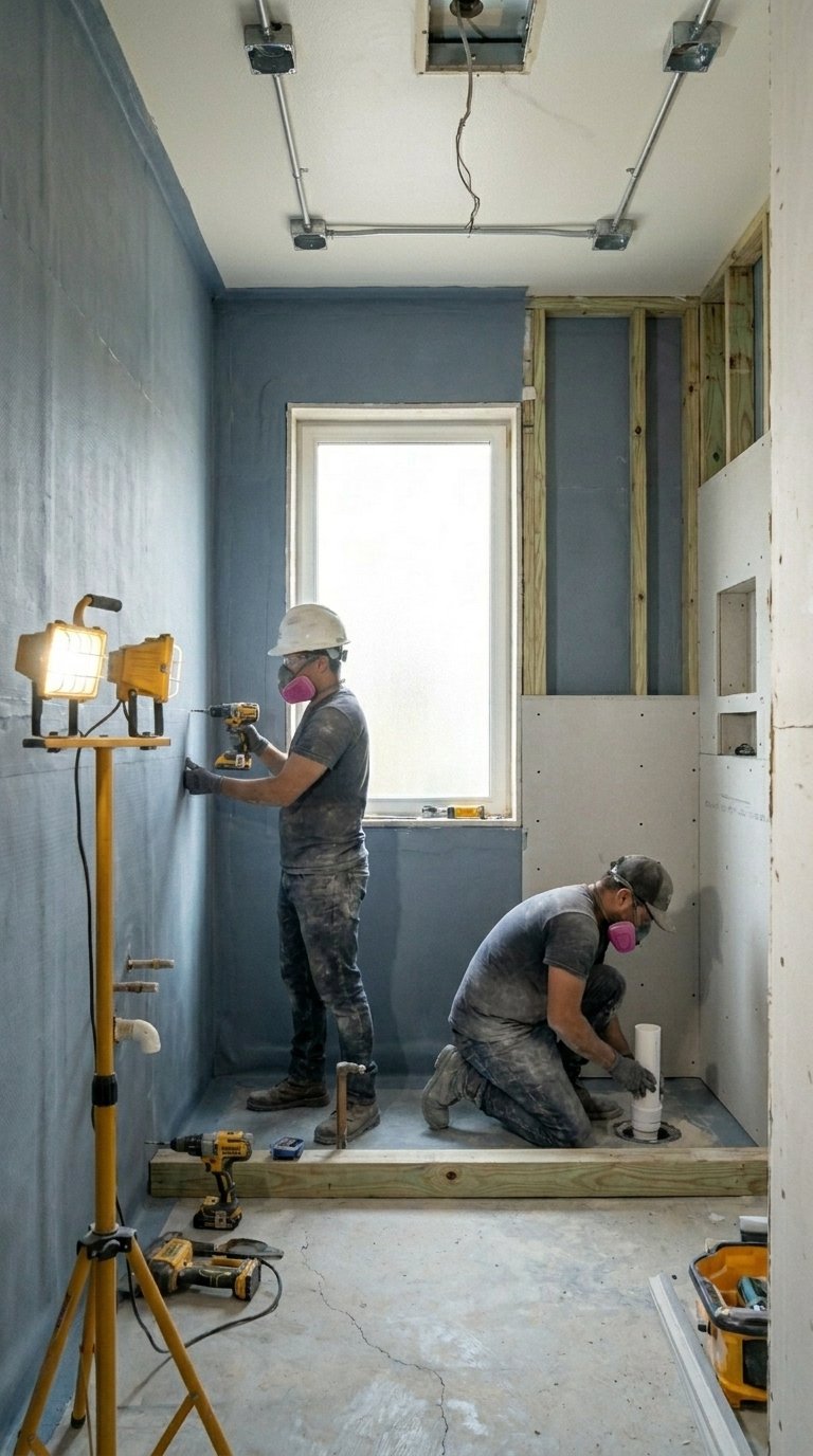 Structural framing and rough-in