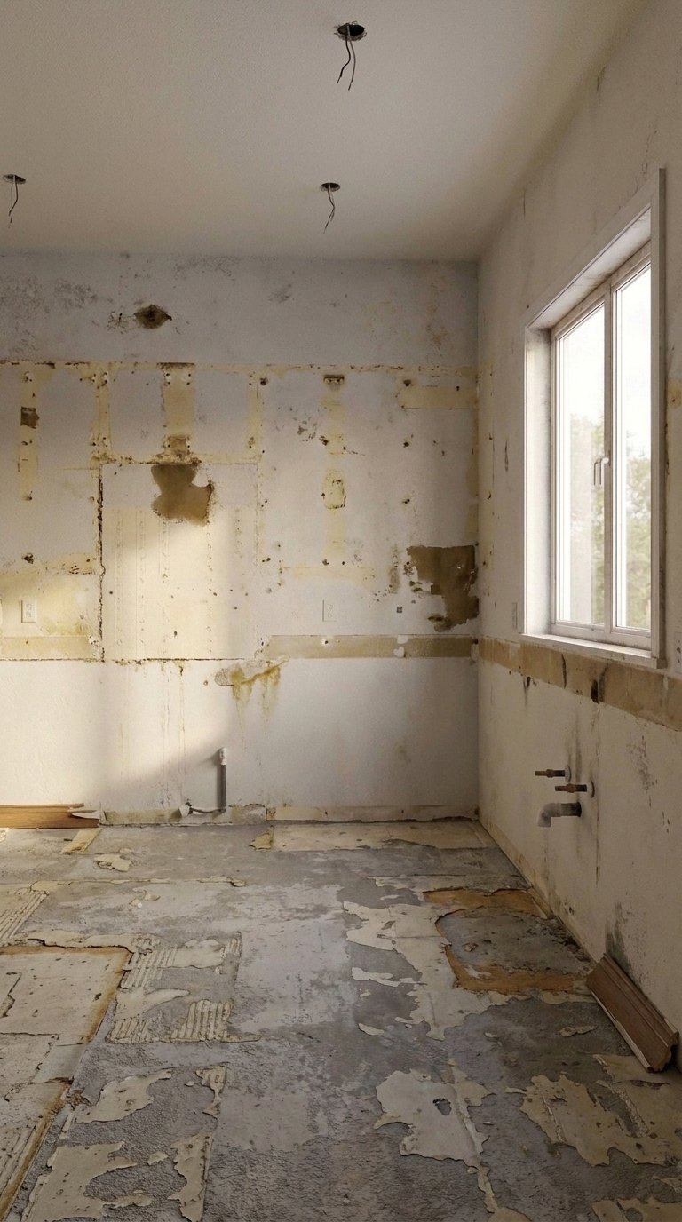 Before renovation — empty room