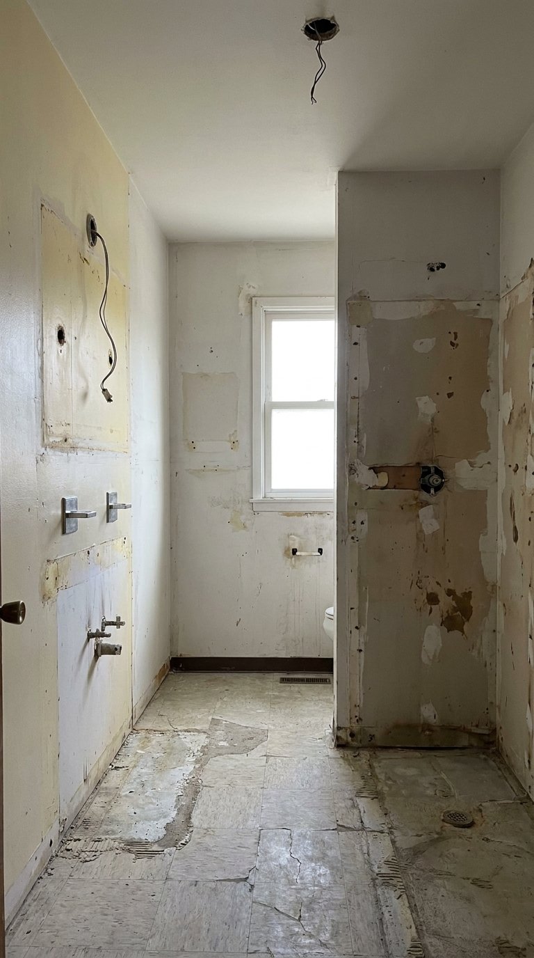 Before renovation — empty room