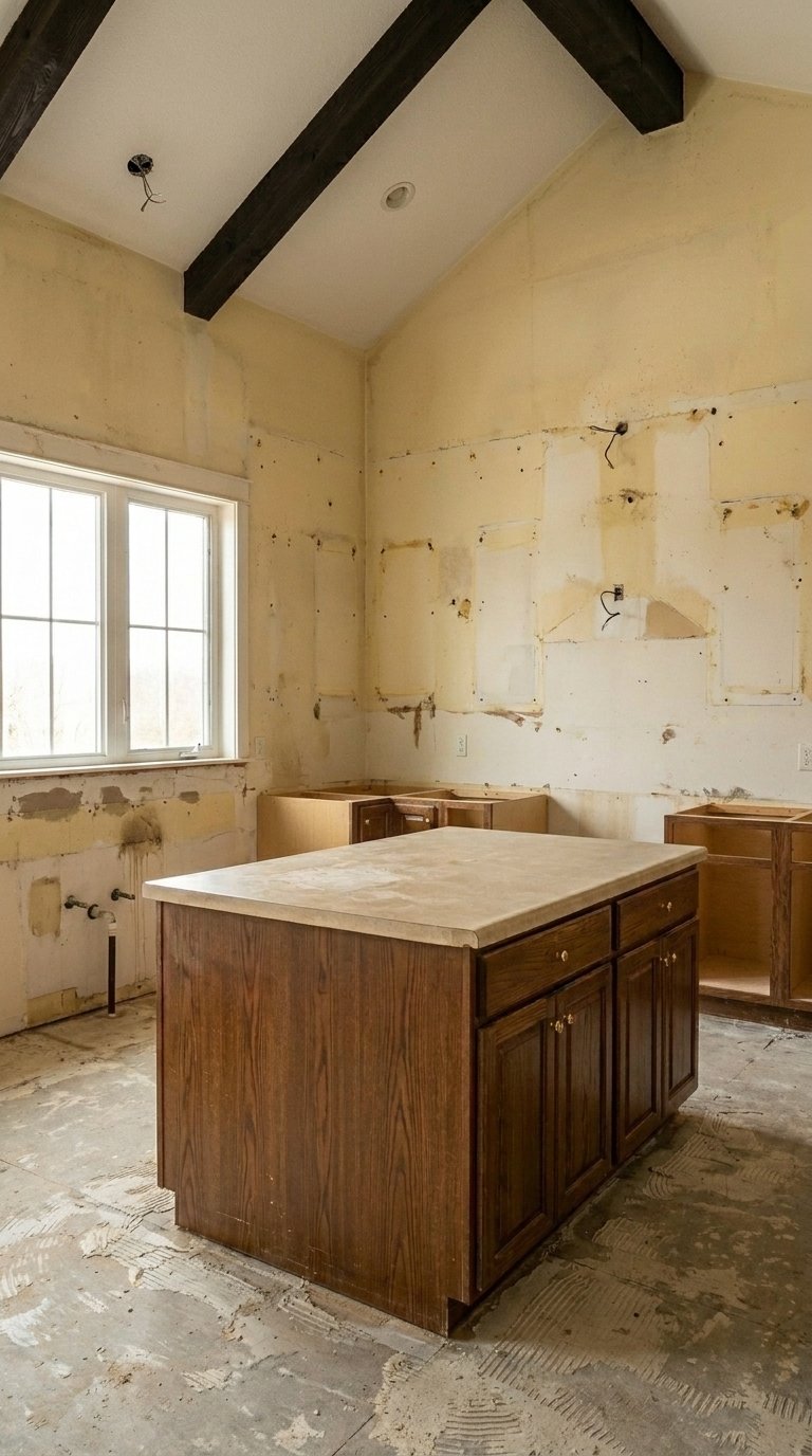 Before renovation — empty room