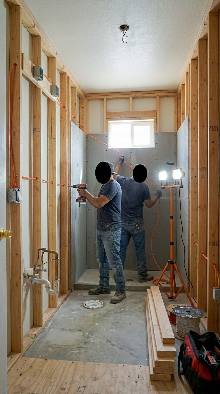 Structural framing and rough-in