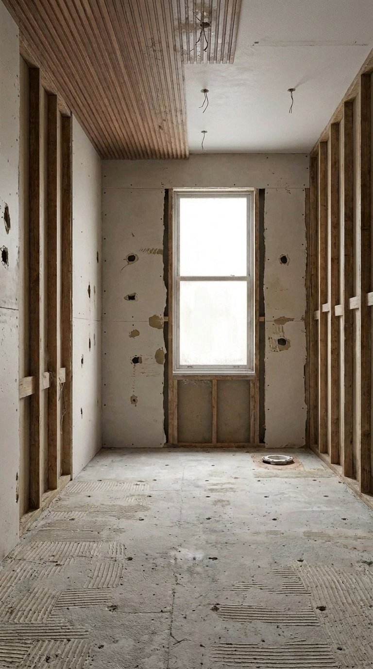 Before renovation — empty room