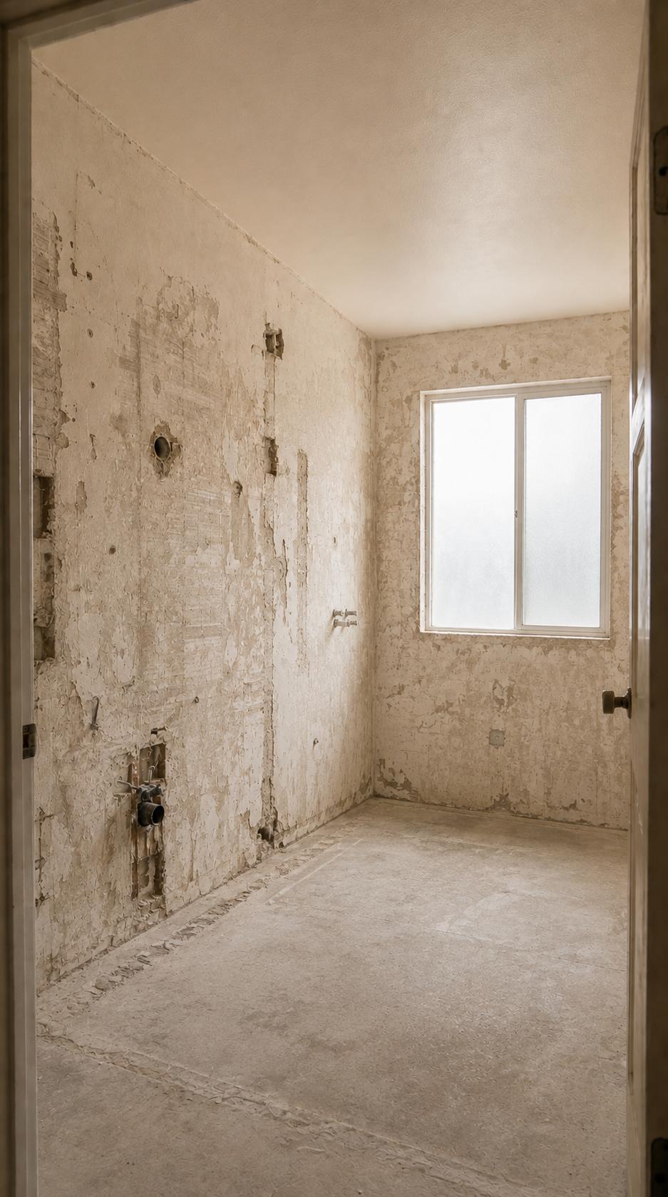 Before renovation — empty room